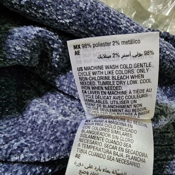 INC Blue Chenille Cowl-Neck Sweater XL NWT - Picture 6 of 7